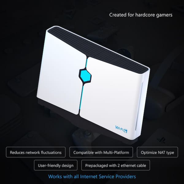 Vrbgify 2. 4GHz Wireless WiFi Gaming Router Internet Booster