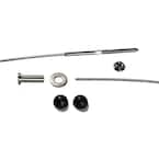 5 ft. 1/8 in. Stainless Steel Cable Railing Assembly Kit with Black Caps