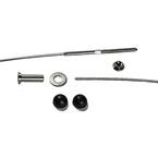 1/8 in. Stainless Steel Cable Railing Assembly Kit - 60 ft. with Black Caps