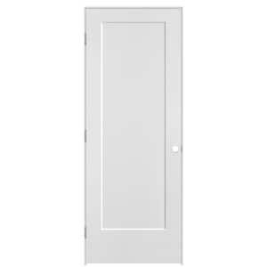 30 in. x 80 in. 1-Panel Lincoln Park Right-Hand Solid Core Primed Molded Composite Single Prehung Interior Door