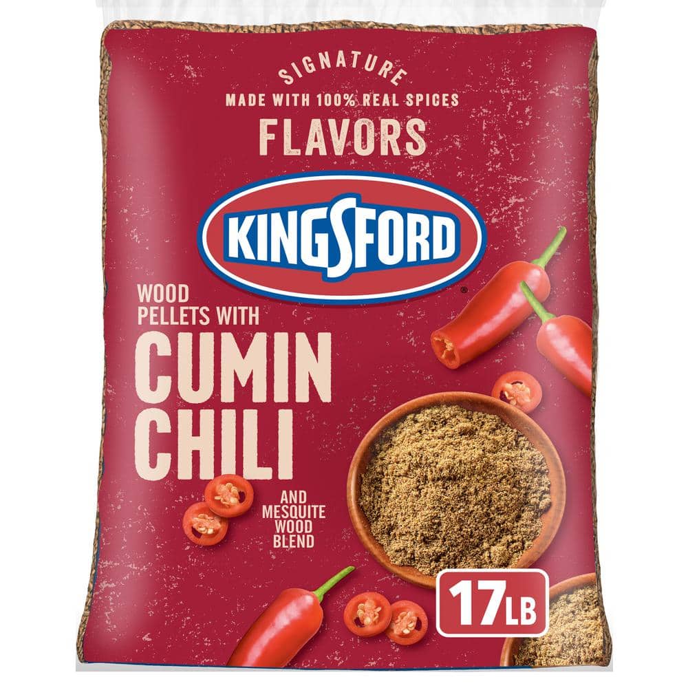 Kingsford Signature Flavors Wood Pellets with Cumin and Chili  17 Pounds***DAMAGED