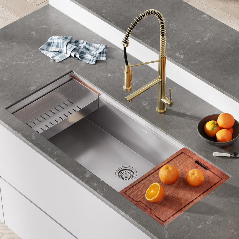 Rivage 45 x 19 Stainless Steel Single Basin Undermount Kitchen Sink