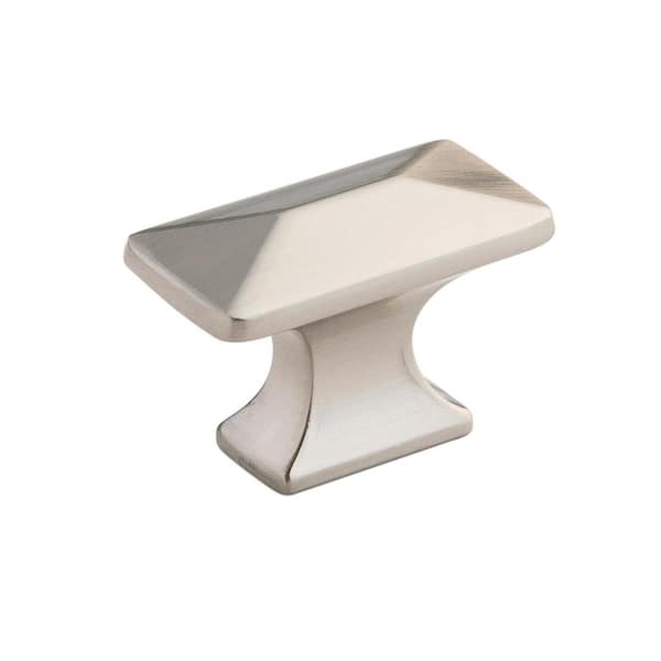 HICKORY HARDWARE Bungalow 1-1/4 in. Satin Nickel Cabinet Drawer and Door Knob