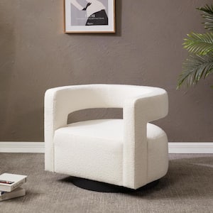 Edgar Ivory/Black Accent Chair