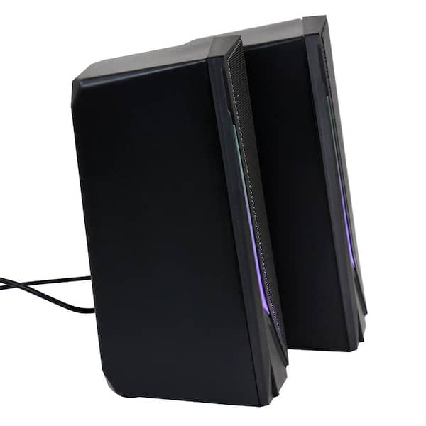 RGB Computer Speakers 2.0 USB Powered PC Speakers Wired Desktop Soundbar  Gaming