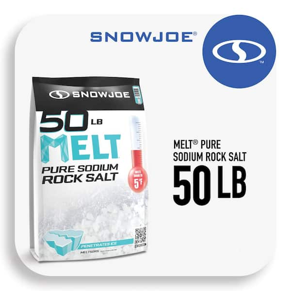 Snow Joe Melt 50 lbs. Sodium Rock Salt Ice Melt MELT50RS - The Home Depot