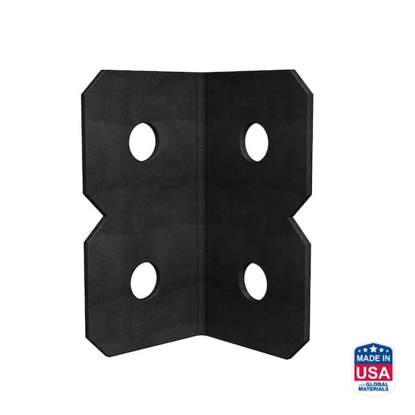 Simpson Strong-Tie OHA 3 in. x 6 in. Black Powder-Coated Ornamental Heavy Angle