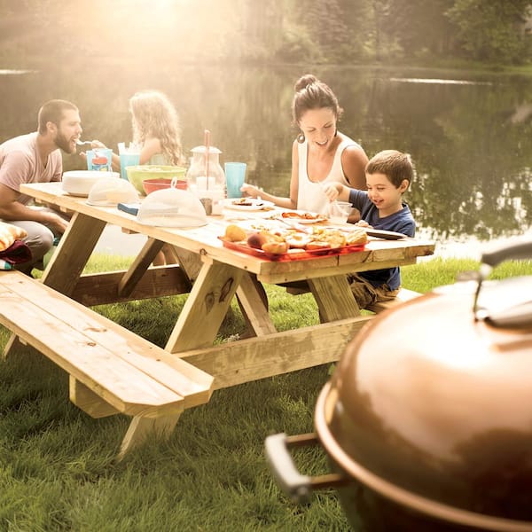 Weber Original Kettle Premium 22 in. Charcoal Grill in Copper with