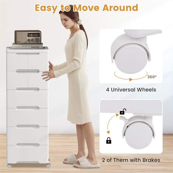 Total Tactic Rolling Storage Cabinet with Universal Wheels & 7-Drawers Total Tactic Rolling Storage Cabinet with Universal Wheels & 7-Drawers