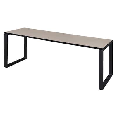 Caranna 72 in. x 24 in. Maple/Black Training Table