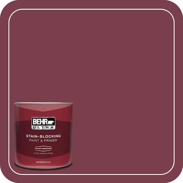 BEHR ULTRA 1 qt. #S-H-110 Wine Tasting Extra Durable Flat Interior Paint & Primer