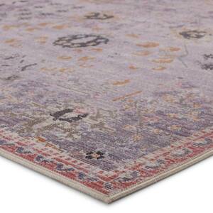Swoon Purple/Gold 8 ft. X 10 ft. Oriental Rectangle Area Rug