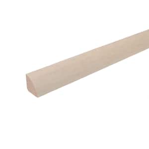 Aria 0.75 in. Thick x 0.75 in. Wide x 94 in. Length Matte Wood Quarter Round Molding