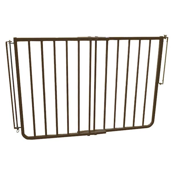 Cardinal Gates 30 in. H x 27 in. to 42.5 in. W x 2 in. D Outdoor Safety Gate in Brown