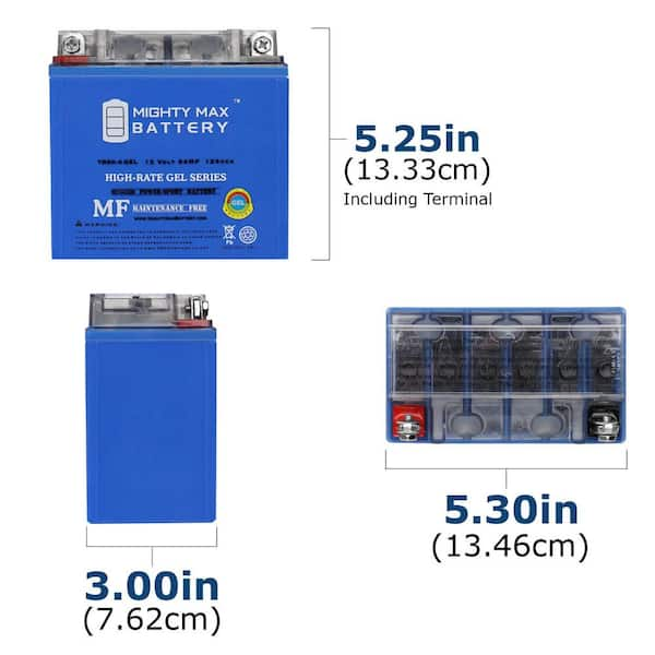 MIGHTY MAX BATTERY YTX14-BS GEL 12V 12AH Battery for Yamaha Bruin