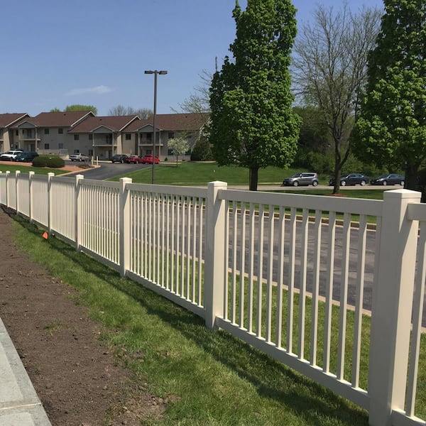 Weatherables Naples 3 ft. H x 6 ft. W Tan Vinyl Railing Kit