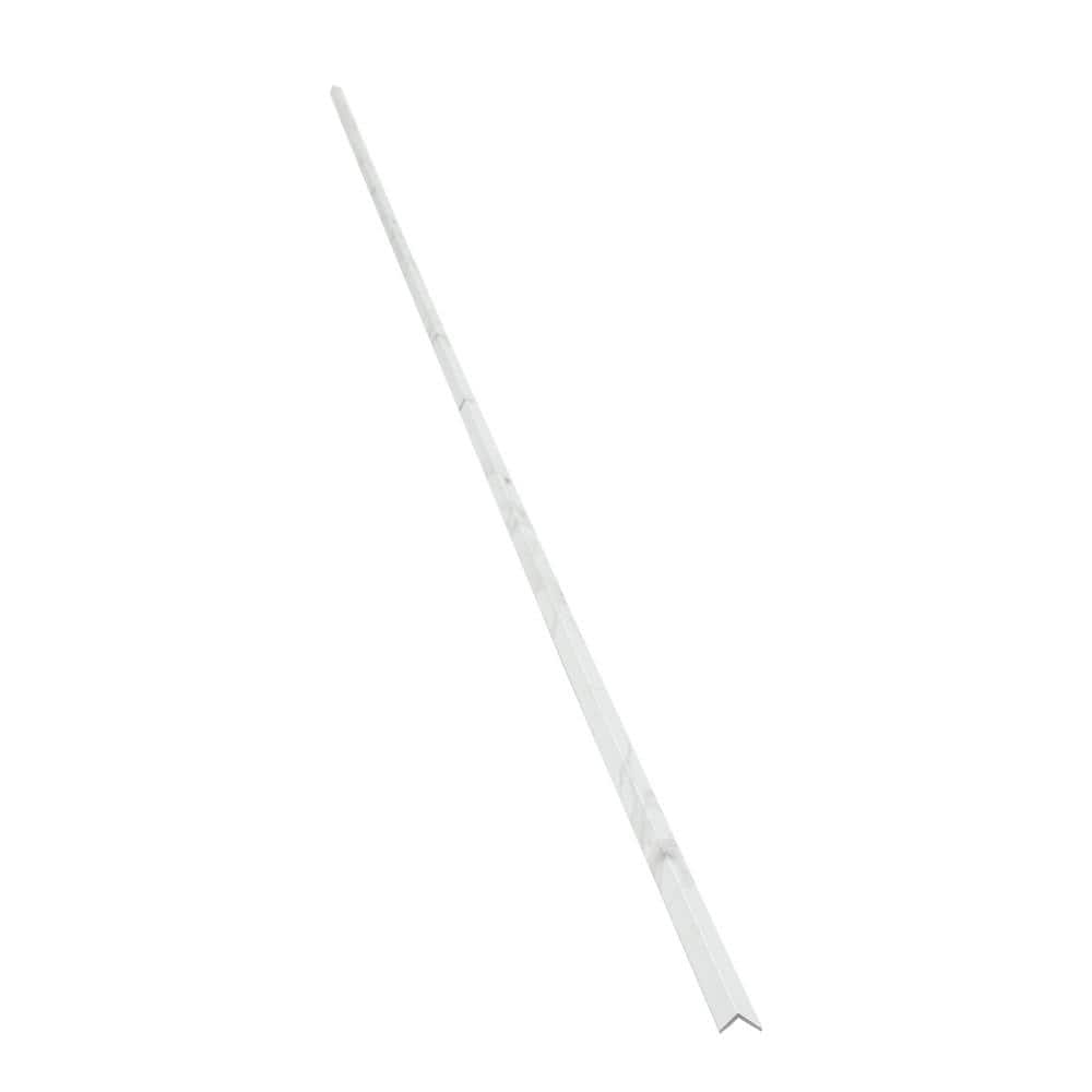 Carrara Marble 94 in. Vinyl Backsplash Accessory L Trim(5-Pack) price history on PriceWatchPro