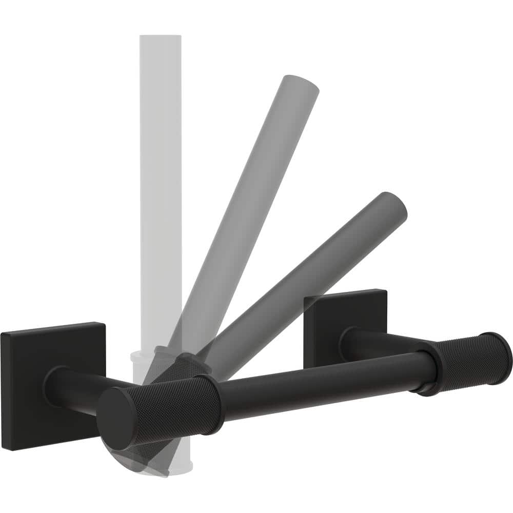 Matte Black Square Wall Mounted Toilet Paper Holder
