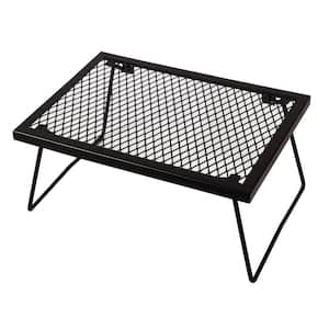 Folding Campfire Grill Grate, Portable Heavy Duty Steel Over Fire Camp Grill for Outdoor Camping Cooking Fire Pit