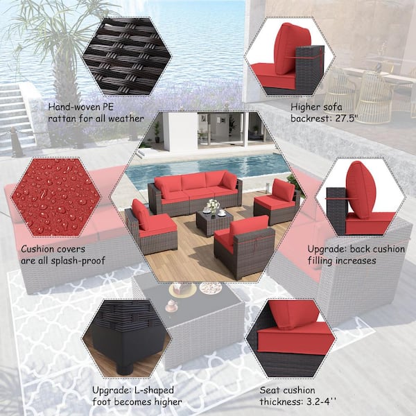 Set Of 4 Black And Red Diagonal Pillow Covers Set Of 4 Black And Red Diagonal Pillow Covers