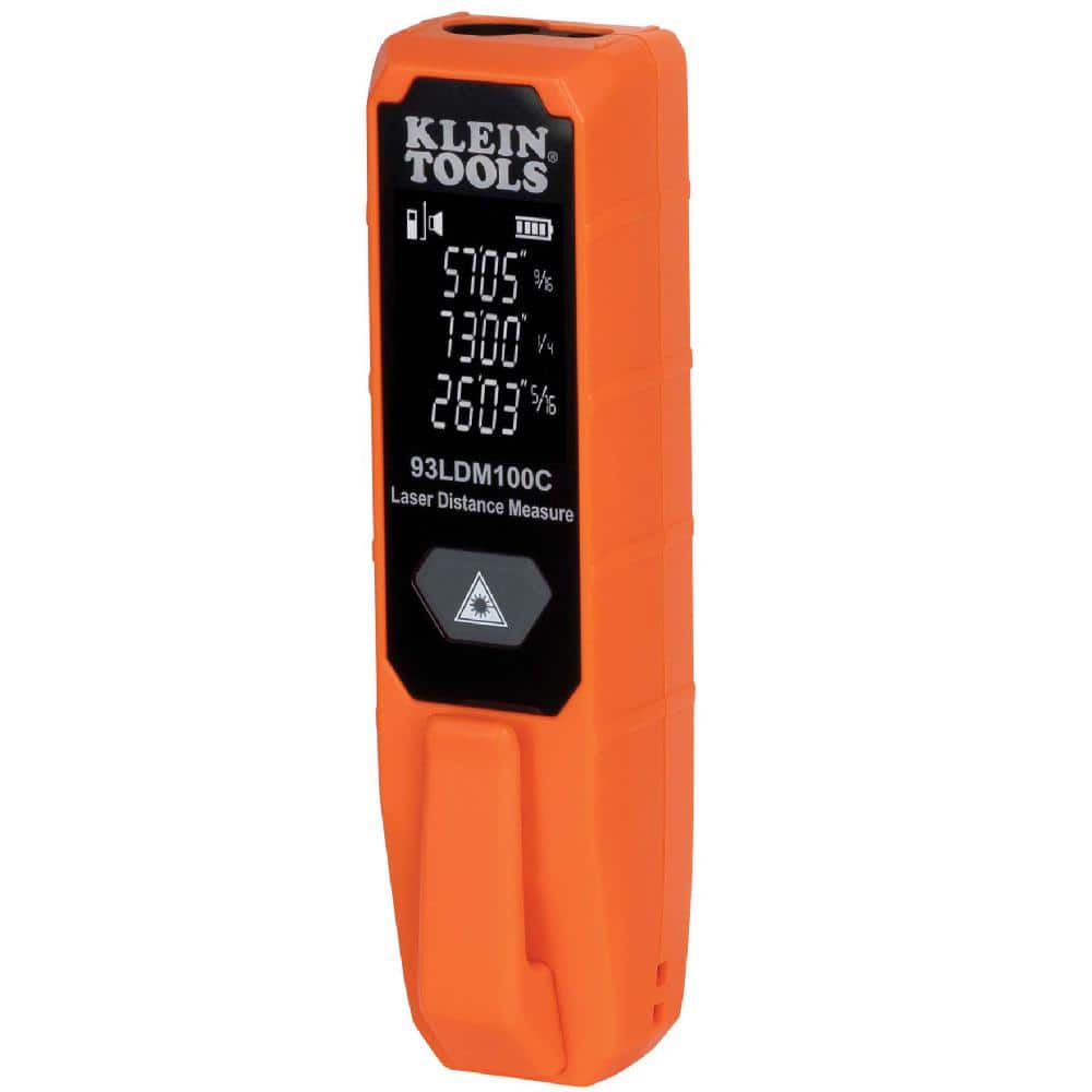Klein Tools Compact Laser Distance Measure 93LDM100C - The Home Depot