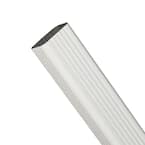 3 in. x 4 in. x 15 in. White Aluminum Downspout Extension