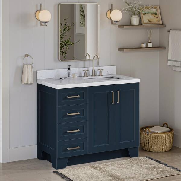 ARIEL Taylor 42.25 in. W x 22 in. D x 36 in. H Single Sink Freestanding ...