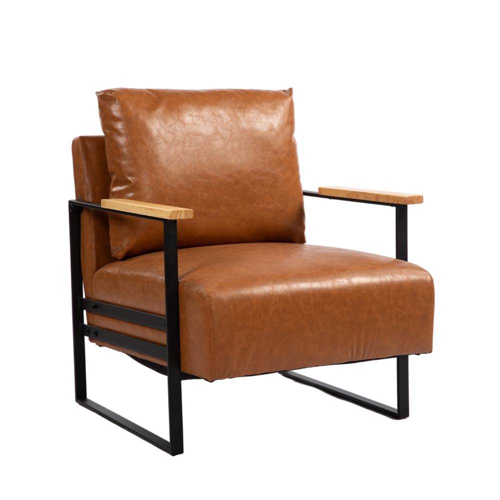 Set of 1, Urban Retreat Faux Leather Armchair Perfect for Modern Living Spa