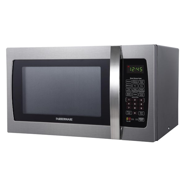 Farberware Classic 1.1 cu. ft. 1000W Microwave Oven, Stainless Steel 