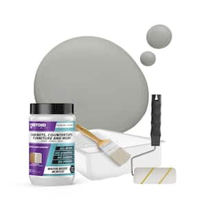 1 qt. Soft Gray Cabinets, Countertops, Furniture and More Multi-Surface All-in-One Interior/Exterior Refinishing Kit