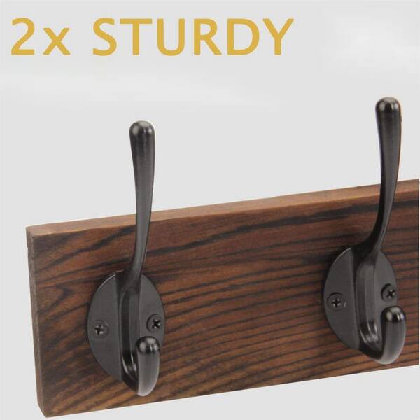 thumbnail image 2 of Homeasy 5 Pack Self-Adhesive Towel Hook, 5kg Bathrobe Wall Hook, 3M Stainless Steel Brushed Bathroom And Kitchen Towel Rack, No Drilling Black 2 of 11