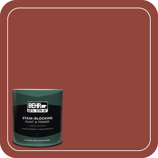BEHR ULTRA 1 qt. #PMD-21 Autumn Maple Semi-Gloss Enamel Exterior Paint & Primer