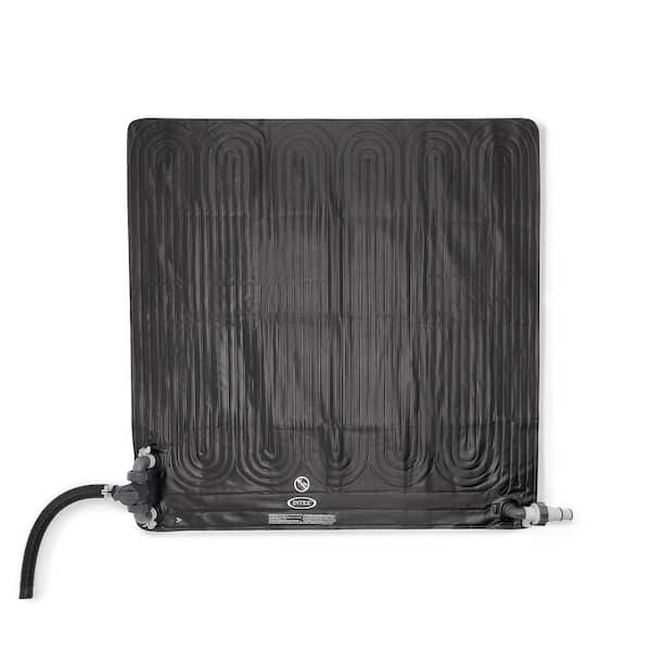 Solar Water Heater Mat for 8,000 gal. Above Ground Swimming Pool Standard Liner Bead Black