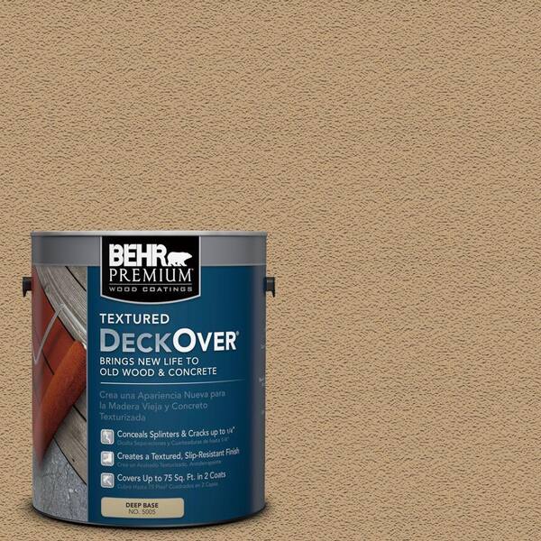 BEHR Premium Textured DeckOver 1 gal. #SC-145 Desert Sand Textured Solid Color Exterior Wood and Concrete Coating