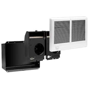 240/208-volt 3,000/2,250-watt Com-Pak Twin In-Wall Fan-forced Electric Heater in White with Thermostat