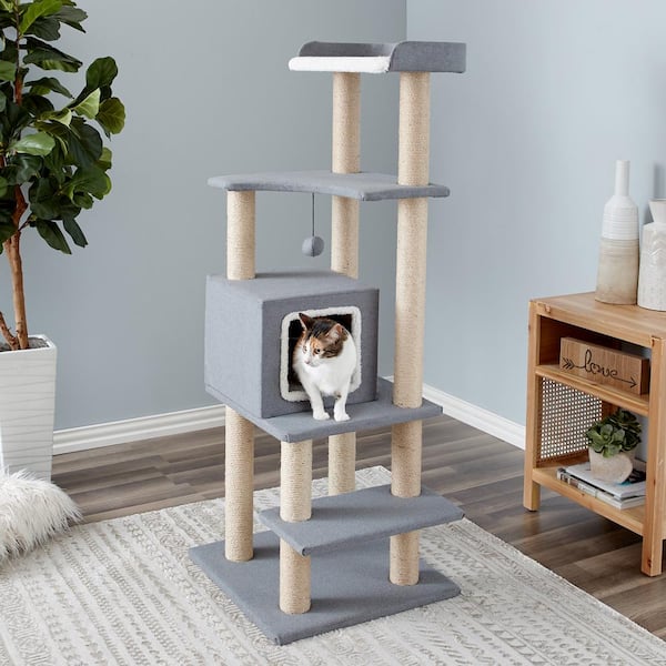 Teal cat outlet tree