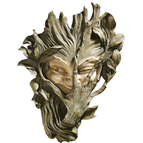 Design Toscano 13 in. Bashful Wood Sprite Plaque