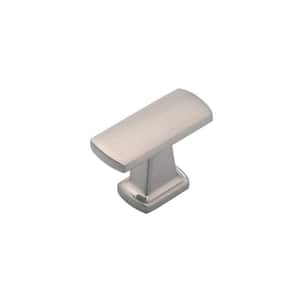 Rotterdam Collection 1-1/2 in. x 11/16 in. Satin Nickel Finish Cabinet Knob