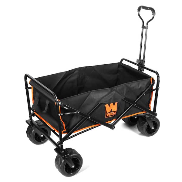 VEVOR 3.2 cu. ft. Wagon Cart 176 lbs. Load Collapsible Folding
