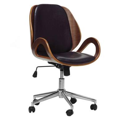 Watson Black Faux Leather Office Chair