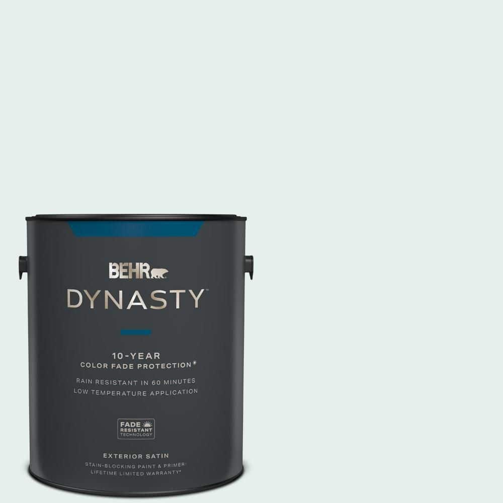 BEHR DYNASTY 1 gal. 730E1 Polar White Satin Enamel Exterior Stain