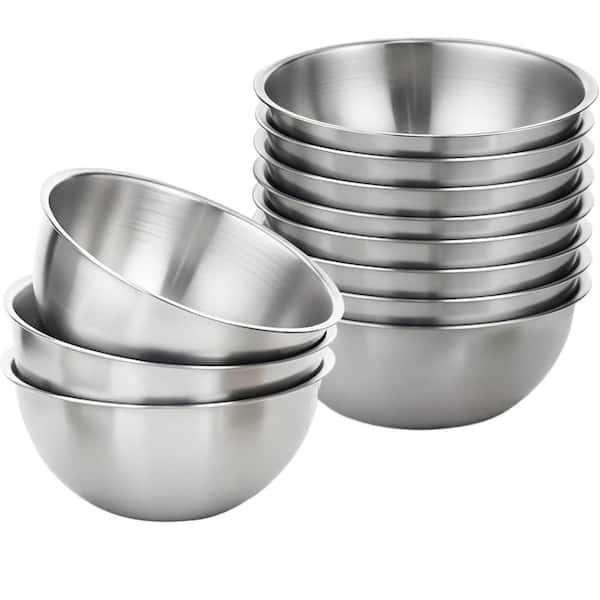 Numhew 12-Pack Stainless Steel Mixing Bowl Set with Graduations