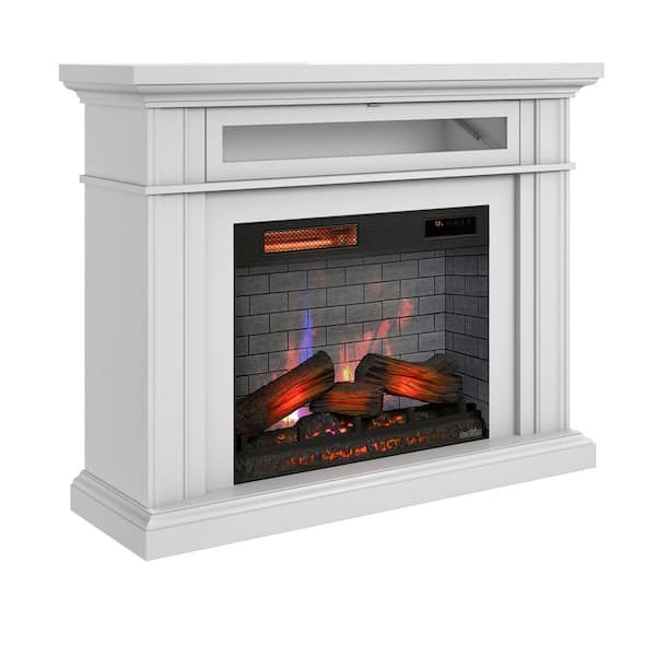 Duraflame 51 in. Freestanding Wall Mantel Electric Fireplace in Bright White