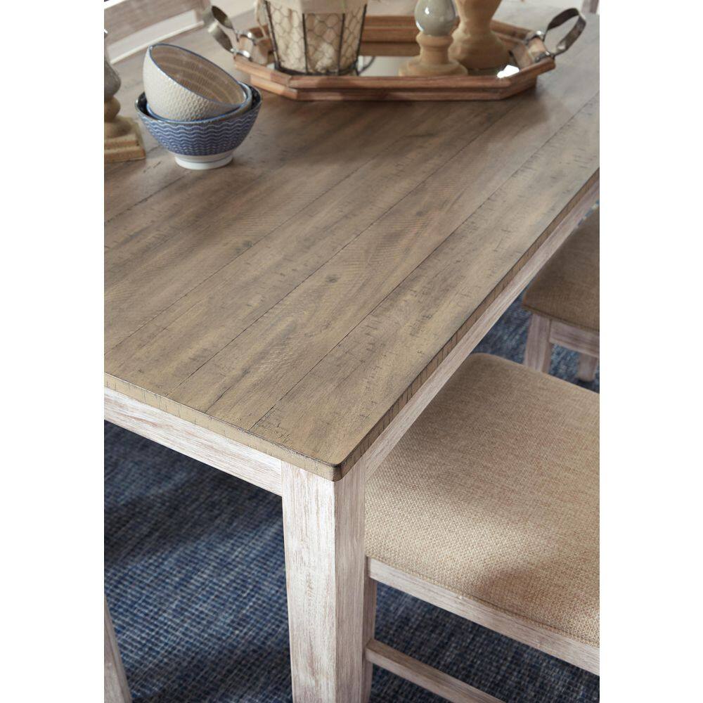 Skempton Farmhouse Rectangular Dining Table with Storage