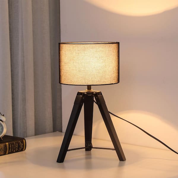 Qazqa - Table Lamp I Table Light Black With Gold 63.3 Cm Tripod