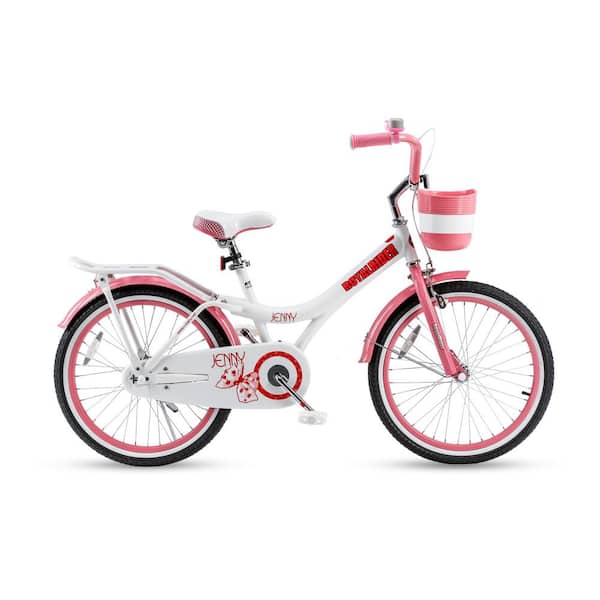 Royalbaby Jenny Princess Pink Girl's Bike with Kickstand and basket, 20 in. Wheels