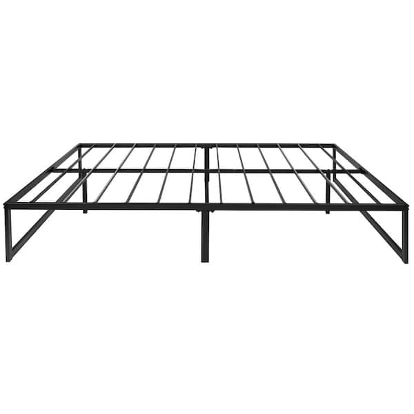 59.38 in. W Black Metal Frame Queen Platform Bed