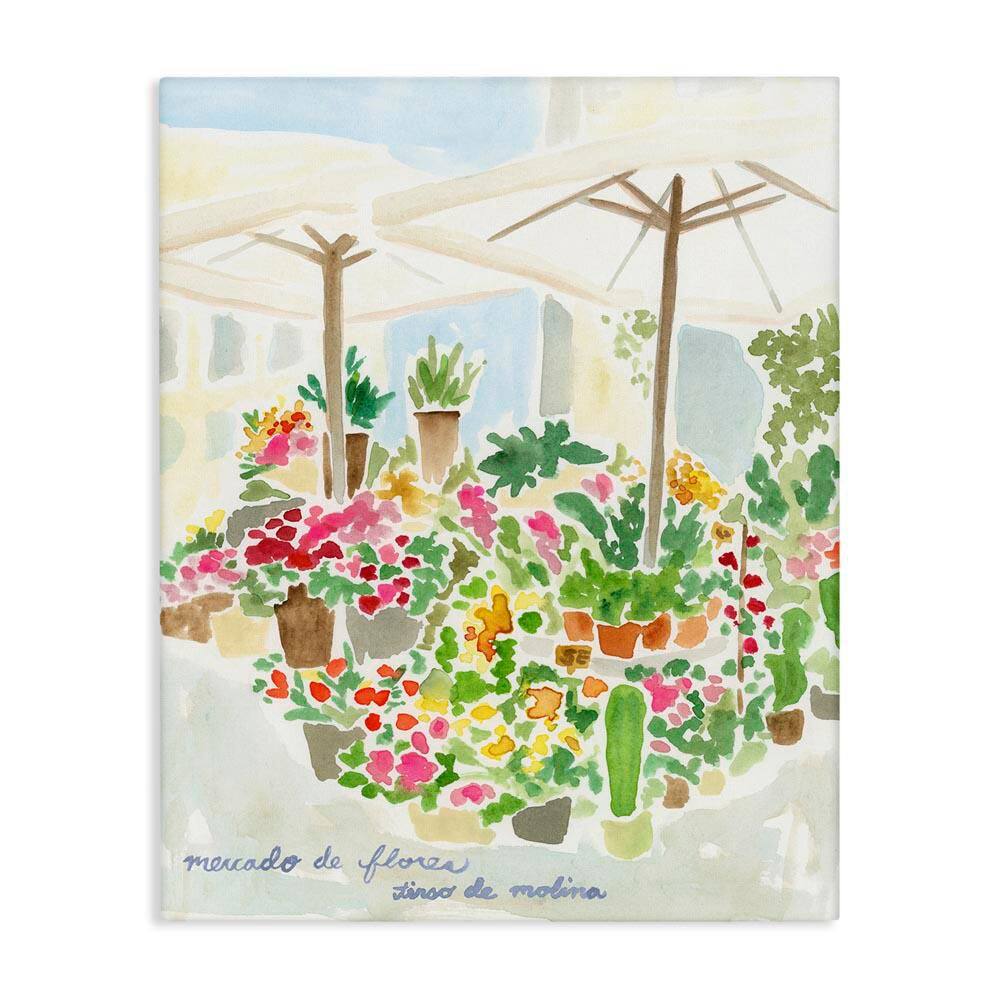 Canopy Covered Garden by June Erica Vess Unframed Nature Graphic Art Print 30 in. x 24 in. price history on PriceWatchPro