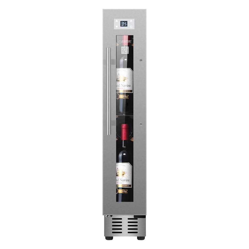 9-Bottles Wine Cellar Cooling unit 1-Zone Freestanding/Built-In, in Stainle