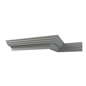 Ekena Millwork Jenna 16.375 in. D x 21.875 in. W x 96 in. L Polyurethane Crown Moulding